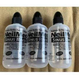 NeilMed Sinus Rinse Refillable Bottle 240 ml - 8 fl oz 3 Pack Lot Brand New