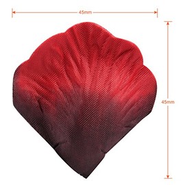 Naler 2000 Pétalos de Rosa de Seda Artificial Rojos para el Día de San Valentín, Proponer, Flores de Boda, 4,5 cm Confeti, Dispersión de Mesa