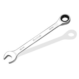 DURATECH 10mm Ratcheting Combination Wrench, SAE, 72-Tooth, 12-Point, CR-V Constructed with Mirror Polish
