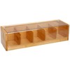 VITA PERFETTA Bamboo Tea Box with 5 Compartments Storage Box