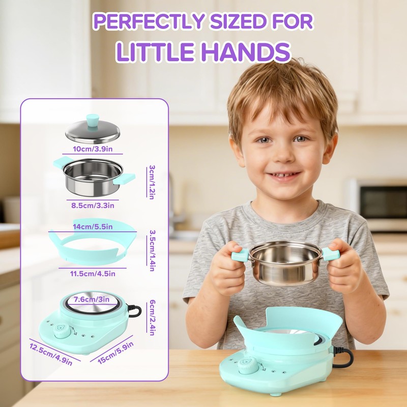 Gotoofun Kid Cooking Sets for Mini Kitchen, 45 PCS Montessori