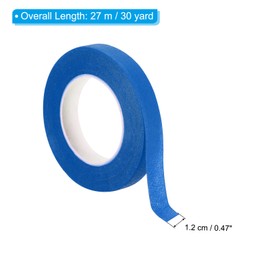 PATIKIL 30 Yard Floral Tapes, 4 Roll Florist Tape Crepe Paper Flowers Bouquets Tapes Waterproof for Flower Stem Wrapping, Blue (27 Meters)