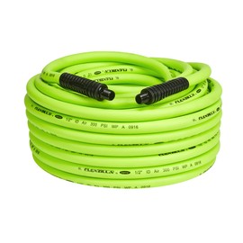 Flexzilla Air Hose, 1/2 in. x 100 ft., 3/8 in. MNPT Fittings, Heavy Duty, Lightweight, Hybrid, ZillaGreen - HFZ12100YW3