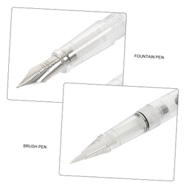 MAGICLULU 1set Transparent Fountain Pen Replaceable for Calligraphy and Art for Students and Beginners Portable Writing and Signature Tool Accessories Included