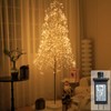 SOSHOT 7FT Lighted Artificial Birch Christmas Tree with 1440 LED