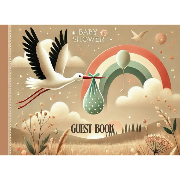 Guest Book for a Baby Shower: This beautifully crafted guest