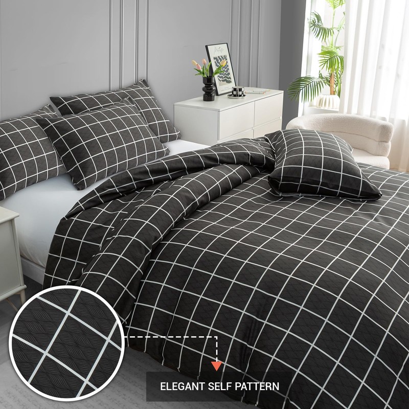 Lazzaro Single Duvet Cover Set - Premium Microfiber Duvet Cover
