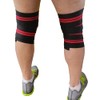 Knee Wraps Vendas elásticas levantamiento de Pesas Paquete con un