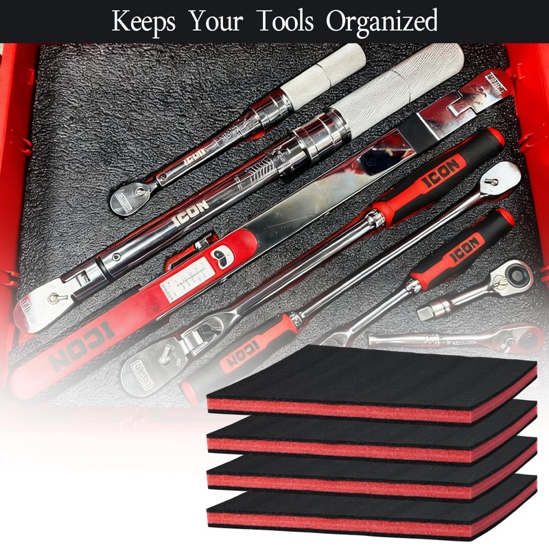4 Pcs Tool Box Foam Sheet - 16'' x 12''