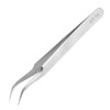 sourcing map ST-15 Precision Tweezers 121mm Pointed Anti-Corrosion Stainless Steel