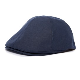 Goorin Bros. Benjamin Paul Linen - Gorro plano para hombre, Azul marino oscuro, X-Large