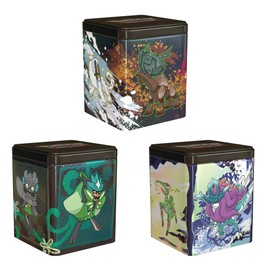 Pokémon Trading Card Game Stacking Tin Box, 3 Booster Packs, 2 Sticker Sheets, Spring 2025, Blind Pack
