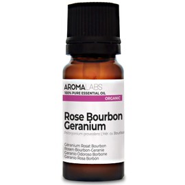 BIO - Rose Bourbon Geranium Essential Oil - 10mL - 100% Pure, Natural, Chemotyped and AB Certified - Aroma Labs (French Brand)