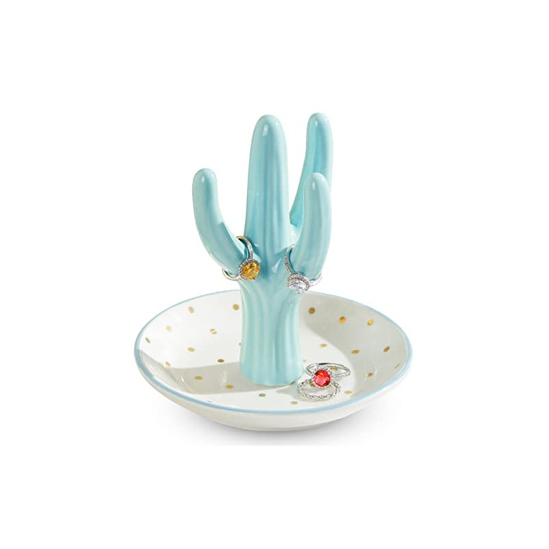 PUDDING CABIN - Soporte para anillos de cactus para mujer,