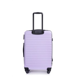 SPOFLYINN 3 Piece Hardshell Luggage Sets Lightweight Suitcase with 2 Hooks, 360 Degree Spinner Wheels, TSA Lock for Travel (20"/24"/28") Lavender Purple As Shown One Size