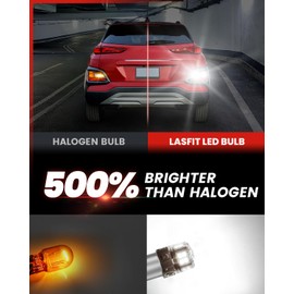 LASFIT L2 1156 LED Bulbs Reverse Lights,2024 Upgraded 500% Brighter 7506 P21W 1003 BA15S LED Lamps with Projector Lens Replacement for Backup Daytime Running Lights, 6000K Xenon White,2pcs