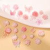 editTime 3D Camellia Rose Nail Art Flower and Butterfly Bow