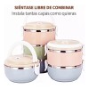 Tenswall Toper Termico De 3 Pisos Lunch Box Fiambrera Escuela
