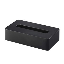 Yamazaki 5093 Rectangular Compact Tissue Case, Black, Compatible Size: Soft Pack Tissue Inner Dimensions (W x D x H): Approx. 8.1 x 4.1 x 1.8 inches (20.5 x 10.5 x 4.5 cm) Tower, For Soft Pack Tissue Only, Wall Storage