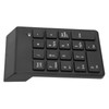 Wireless Number Pad 2.4G Receiver Black 18 Concave Keys Battery