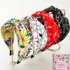 KOVOLITU 4 Pack Floral Printed Headbands Wide Knotted Headbands for