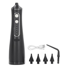 Water Powered Ear Cleaner IPX7 Waterproof 4 Cleaning Modes Portable Electric Ear Irrigation Flushing System Black