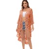 ANNA-KACI Women's Boho Lace Cardigan Floral Crochet Beach Cover Ups