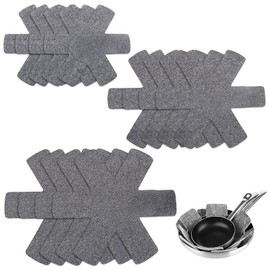 Qaestuan Pack of 12 Pan Protectors, Stacking Protection, 3 Different Sizes, Pan Protectors, Non-Slip Stacking Protection, Reusable Kitchen Accessories, for Pans, Pots and Bowls, Kitchen Utensils