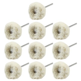 LDEXIN 20Pcs Cotton Polishing Buff Wheels with 3/32" (2.35mm) Shank for Dremel Rotary Tools, Jewelry Watch Light Polishing Wheel