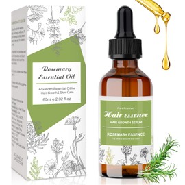 Rosmarinöl Haare, Haaröl für Männer Frauen 2oz 60ml, Rosemary Mint Kopfhaut Serum, Haarstärkungsöl für gesundes Haarwachstum