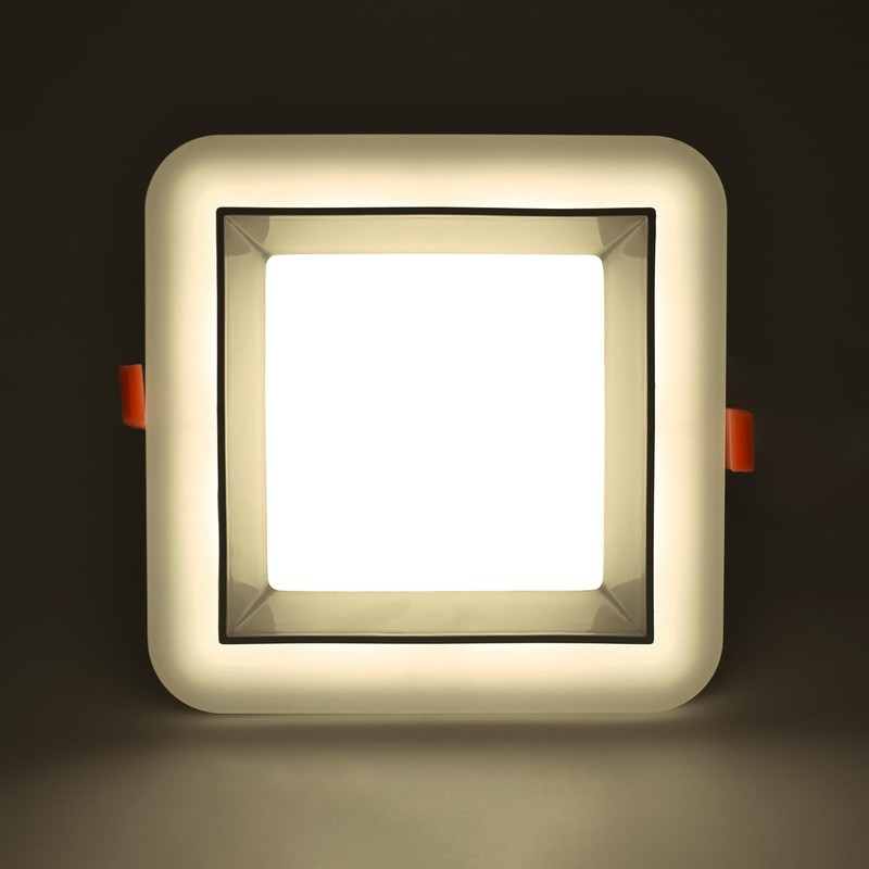 G.W.S® Exclusive Super Bright Dimmable 24W Square Backlit LED Recessed