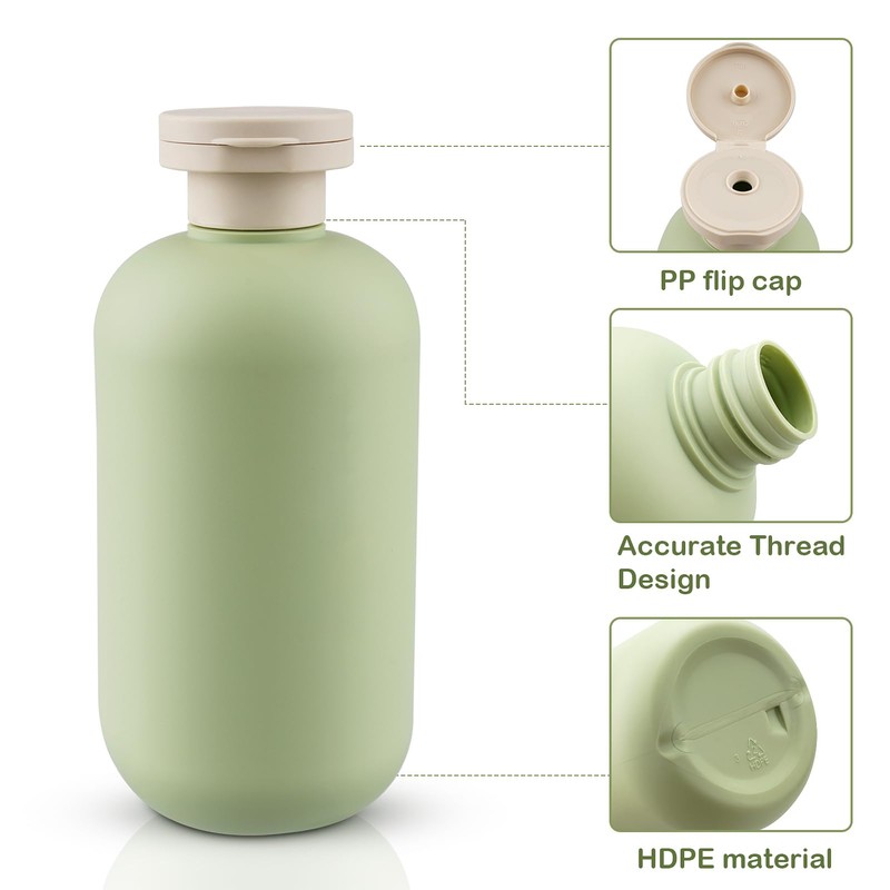 Cosywell Squeeze Bottles with Flip Cap Plastic Refillable Travel Containers