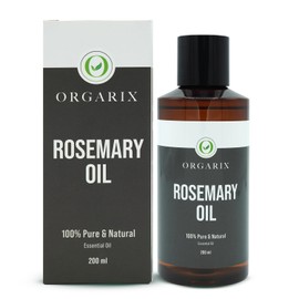 ORGARIX - Pure Rosemary Oil for Hair Growth - 200ml - Boost Hair Growth, Ideal for Strengthening Hair and Reducing Hair Loss - Perfect for Curly Hair, with a Refreshing Smell