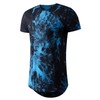 LETAOTAO Camisetas grandes y altas para hombre, teñido anudado, 100%