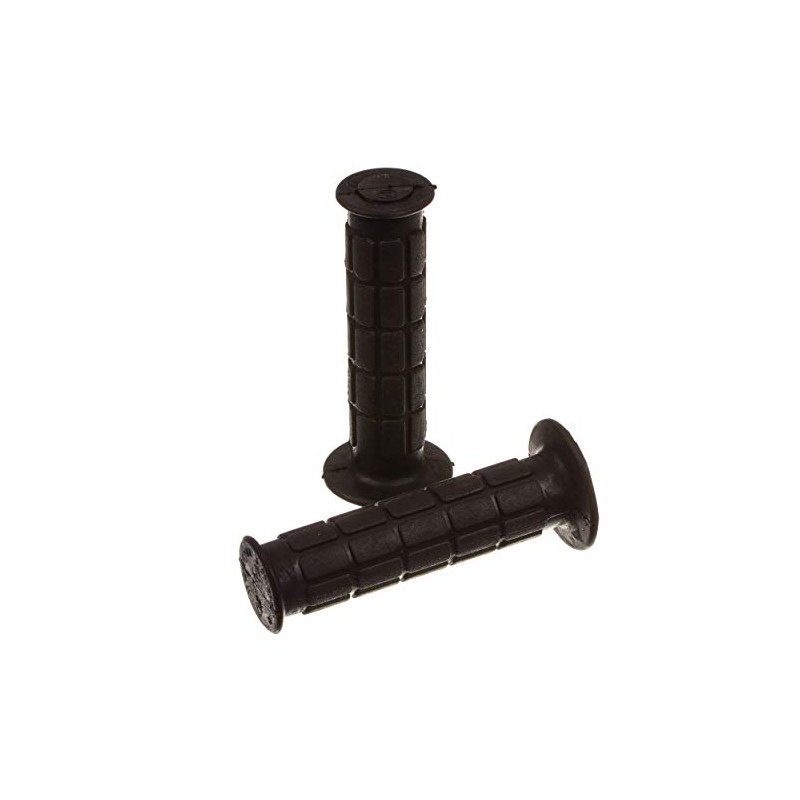 Handlebar rubber set, waffle pattern, firm grip rubber and twist