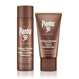 Plantur 39 Caffeine Shampoo and Conditioner Set for Brown Brunette Hair | Conceal Hairline Prevents and Reduces Hair Loss | Unique Formula Supports Hair Growth | 250ml Shampoo and 150ml Conditioner