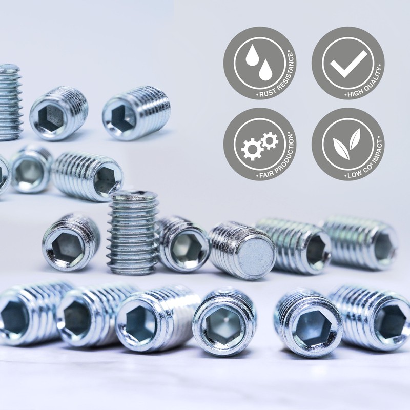 Premium Grub Screws – M6 x 6 – Pack of