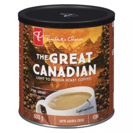Loblaws Inc. President's Choice The Great Canadian Coffee, 930g/2lbs, Tin,