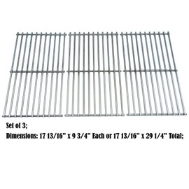 Direct Store Parts DS105 Solid Stainless Steel Cooking grids Replacement for Ducane: 4100, Affinity 4100, Affinity 4200, Affinity 31421001; Replacement for Master Forge: MFA550CBP, P3018 Gas Grills