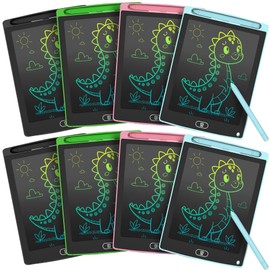 8 Pack LCD Writing Tablet for Kids, Colorful Toddler Drawing Tablet Doodle Board, Erasable Reusable Electronic Drawing Pad, LEYAOYAO Educational and Learning Toy for 3-6 Years Old Boy and Girl