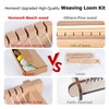 Wooden Weaving Loom Kit, 24x28cm Wooden Multi-Craft Weaving Loom Adjustable