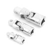 VIFERR 3pcs Universal Joint Socket CRV 1/4" 3/8" 1/2" 360°