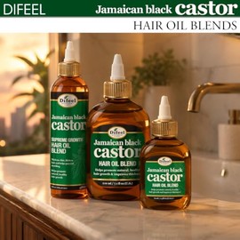 Difeel Superior Growth Jamaican Black Castor Premium Hair Oil 7.1 oz.