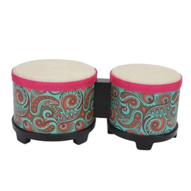 Bongo Drum 5” and 6” Bongos Drum Set for Adults Kids Beginners Professionals Tunable Wood Drum Percussion Instruments, Combination Drum Hand Percussion Accompaniment Instrument