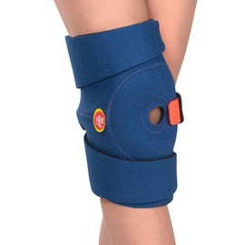 Pani TERESA MEDICA Knee Brace Knee Support Orthopaedic Universal Adjustable Right Left Children and Teenagers Bandage Knee Support 24-30 cm Blue