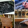 Overseas 48 Silver Paint Pens, Oil Based Permanent Markers Set