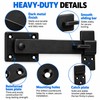 5 Inch Heavy Duty Barn Door Bolt Lock, Dark Brushed