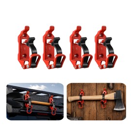 4 Pcs Heavy Duty Metal Rubber Shovel Holder for Truck,Quick Release Shovel Axe Wall Mount Brackets Kit for Roof Rack for Off-Road Vehicles, RVs,ATVs and Garage Storage Organization Tool