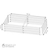 Sunnydaze 4 x 8 ft Galvanized Steel Rectangular Raised Garden