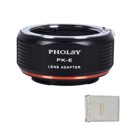 PHOLSY PK to Sony E Lens Adapter Compatible with Pentax K PK Lens to Sony E Camera Body Alpha a7 a6000 a6300 a6500 a5000 a5100 NEX 7/6/5, NEX 5N 3N, a9 ii, a7S iii ii, a7R v iv iii, a7C